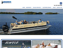 Tablet Screenshot of advancemarine.net
