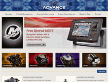 Tablet Screenshot of advancemarine.com.au